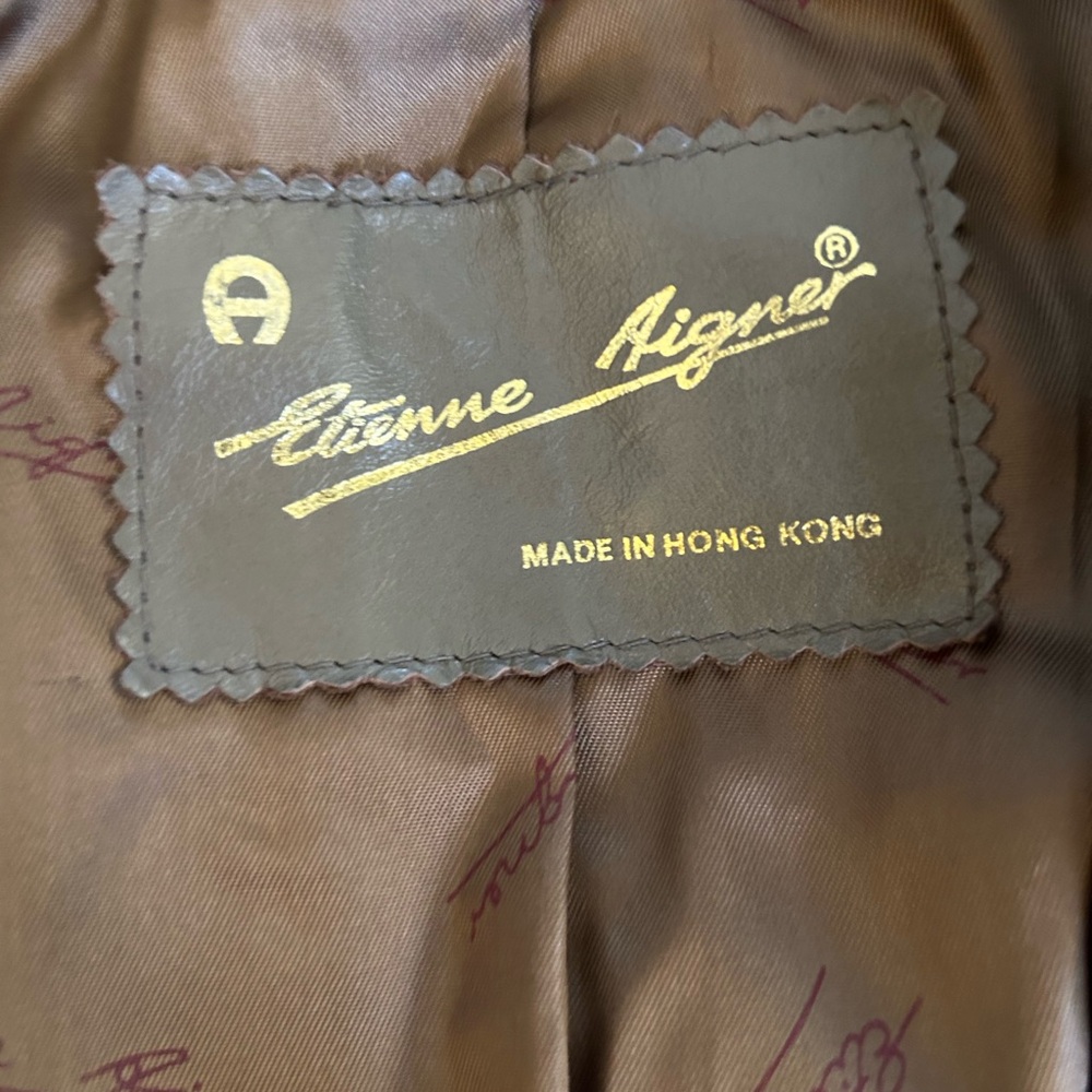 Women's Brown Leather Jacket - Picture 4 of 11